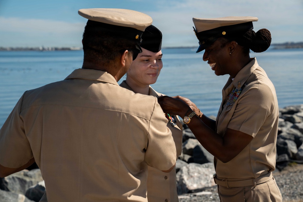 CSG TWO Conducts Reenlistment and Frocking Ceremony