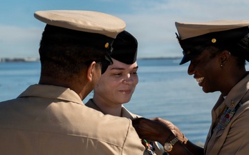 CSG TWO Conducts Reenlistment and Frocking Ceremony