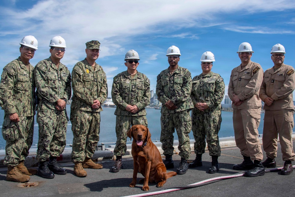 USS Carl Vinson (CVN 70) holds reenlistment ceremony
