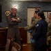 USS Carl Vinson (CVN 70) commanding officer meets with sailors