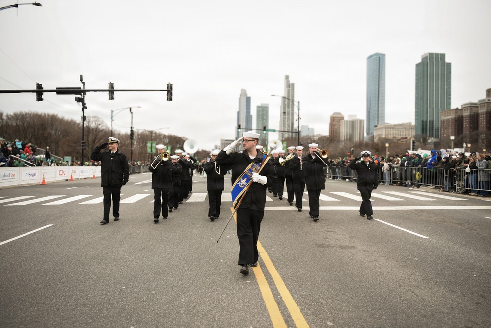 Navy Band Great Lakes Performs at Chicago’s 71st Annual St. Patrick’s Day Parade