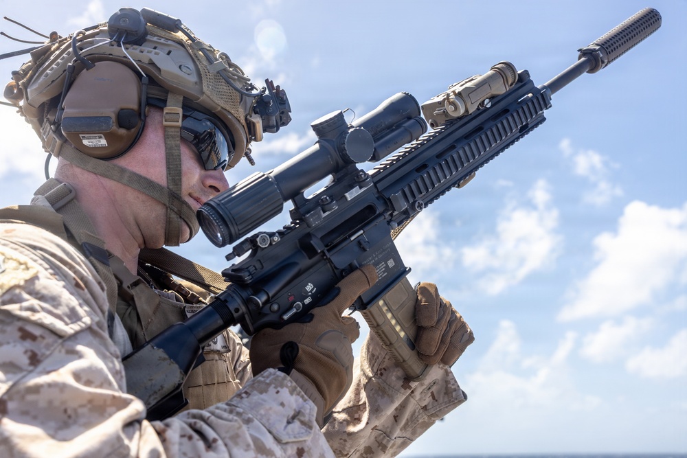 22nd MEU(SOC) | India Company Deck Shoot Aboard USS Fort Lauderdale