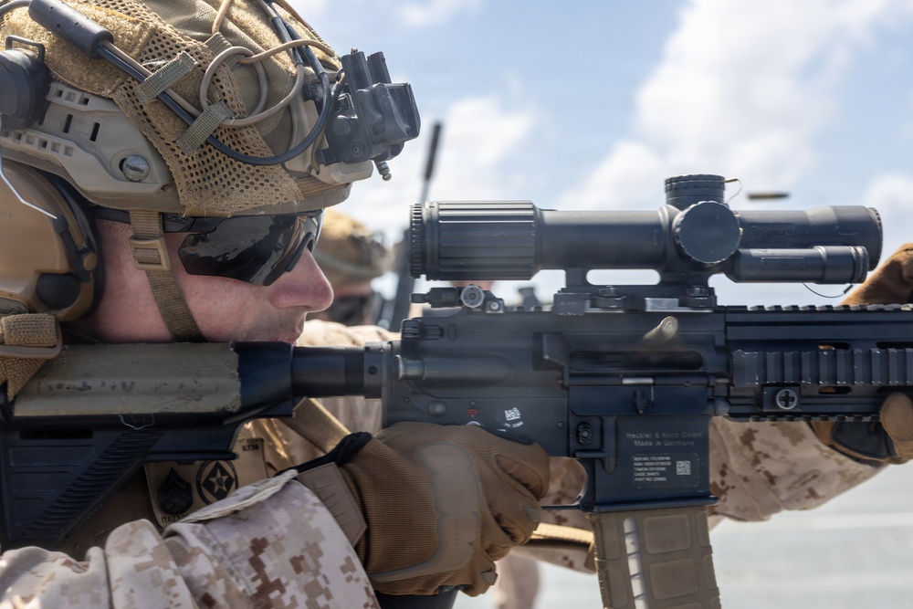 22nd MEU(SOC) | India Company Deck Shoot Aboard USS Fort Lauderdale