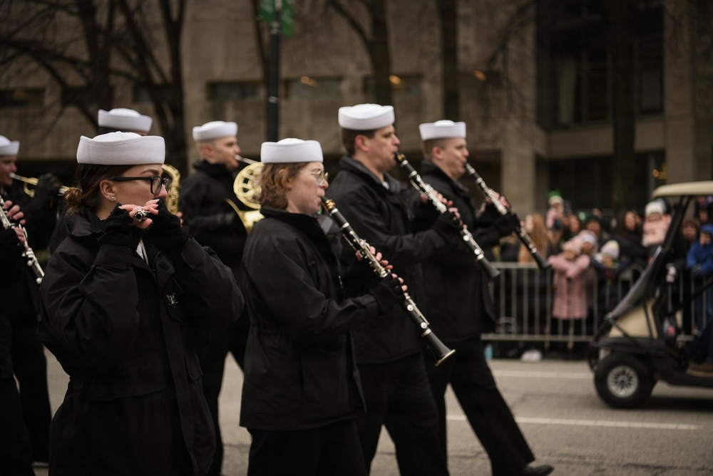 Navy Band Great Lakes Performs at Chicago’s 71st Annual St. Patrick’s Day Parade