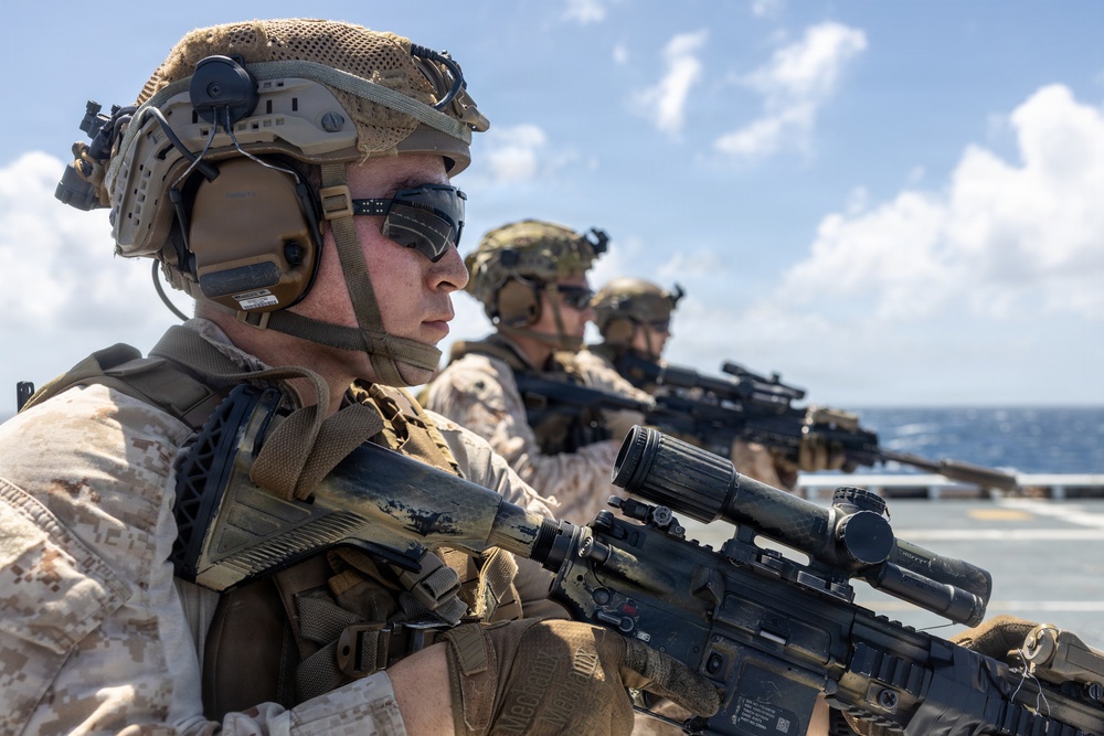 22nd MEU(SOC) | India Company Deck Shoot Aboard USS Fort Lauderdale