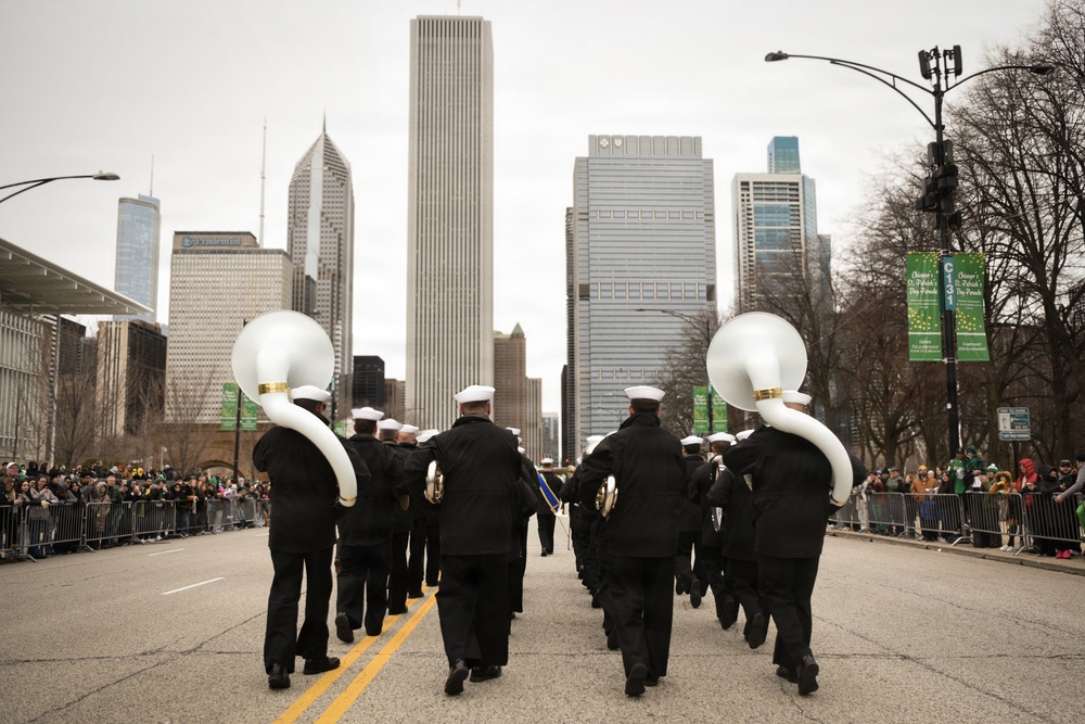 Navy Band Great Lakes Performs at Chicago’s 71st Annual St. Patrick’s Day Parade