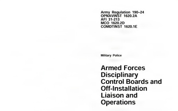 How the Armed Forces Disciplinary Control Board Decides the Off‑Limits List