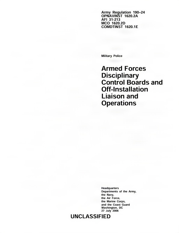 How the Armed Forces Disciplinary Control Board Decides the Off‑Limits List