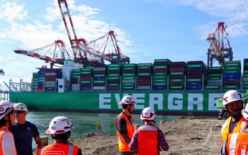Shipping vessel in Port of NY &amp; NJ