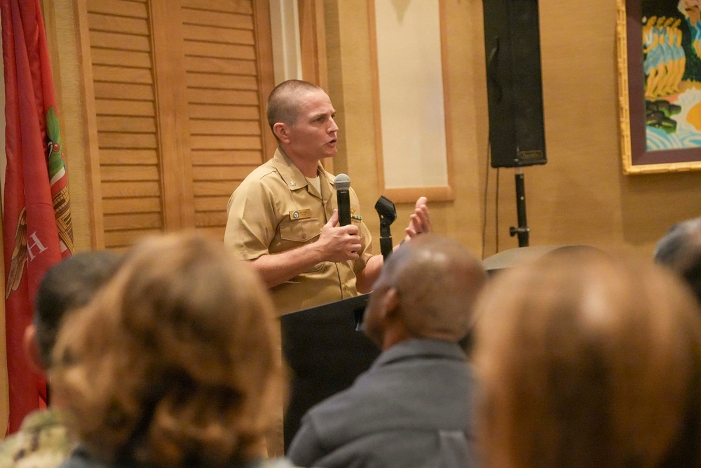 NCTF-RH speaks at the Society of American Military Engineers Honolulu Post luncheon