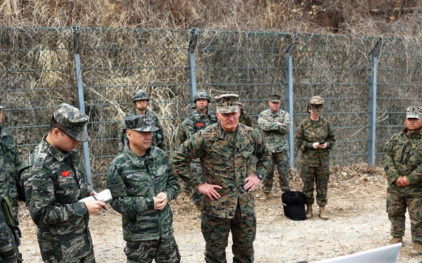 Republic of Korea Marine Corps Commandant, III MEF Commander visit Marines during Freedom Shield 26