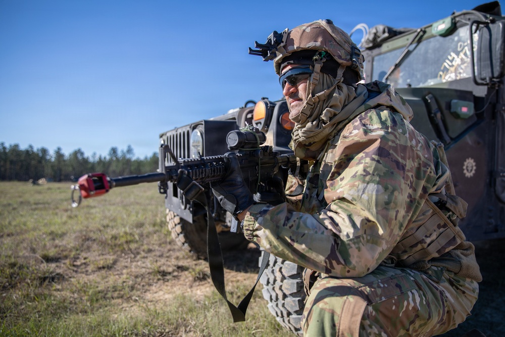 3-265 Air Defense Artillery Soldiers Enter the Box at JRTC