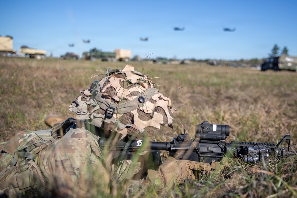 3-265 Air Defense Artillery Soldiers Enter the Box at JRTC