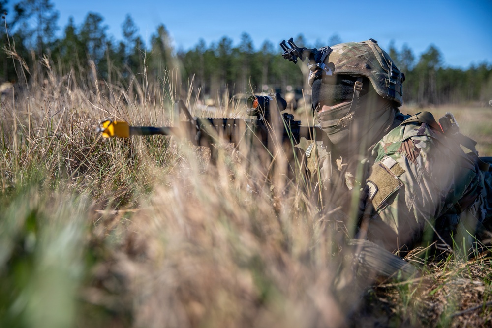 3-265 Air Defense Artillery Soldiers Enter the Box at JRTC