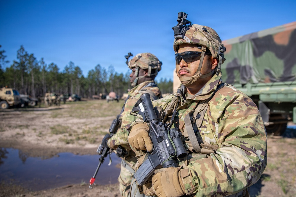 3-265 Air Defense Artillery Soldiers Enter the Box at JRTC