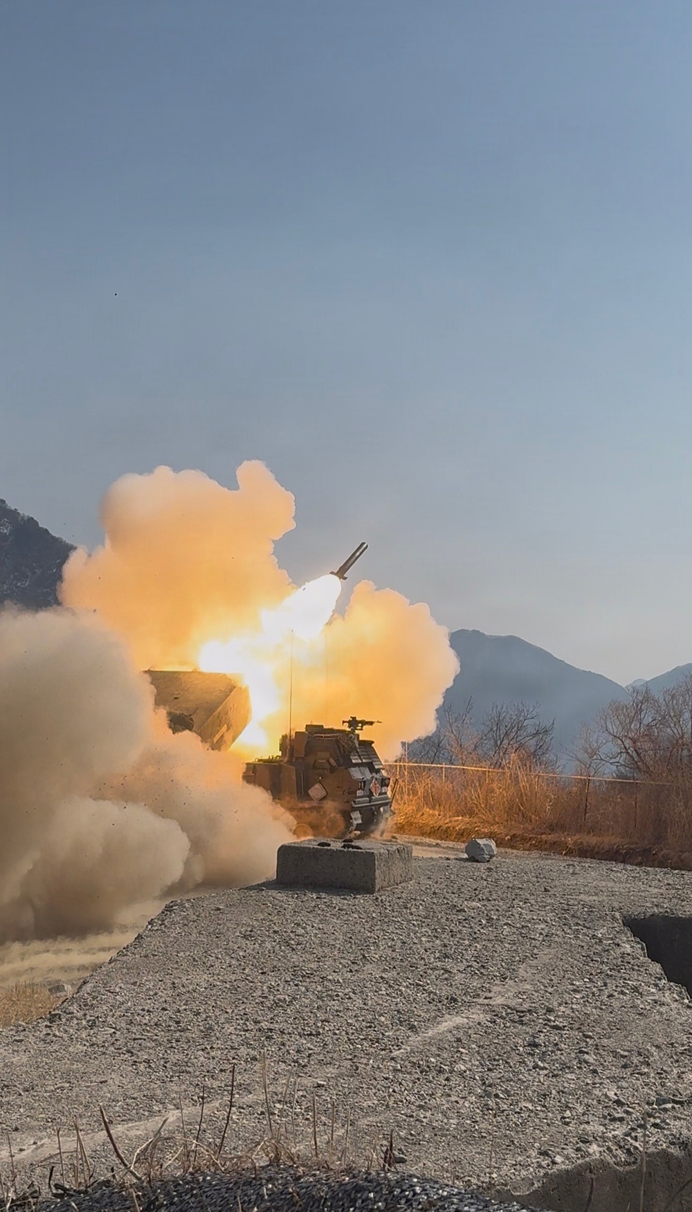 6-37 Field Artillery Regiment conducts final live fire exercise with M270A1 launchers in South Korea