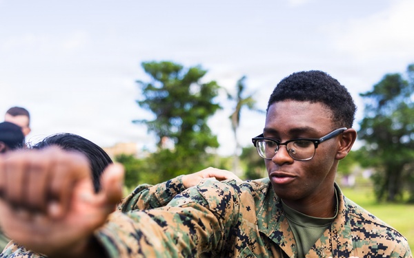 Camp Blaz Marines participate in MCMAP belt advancement