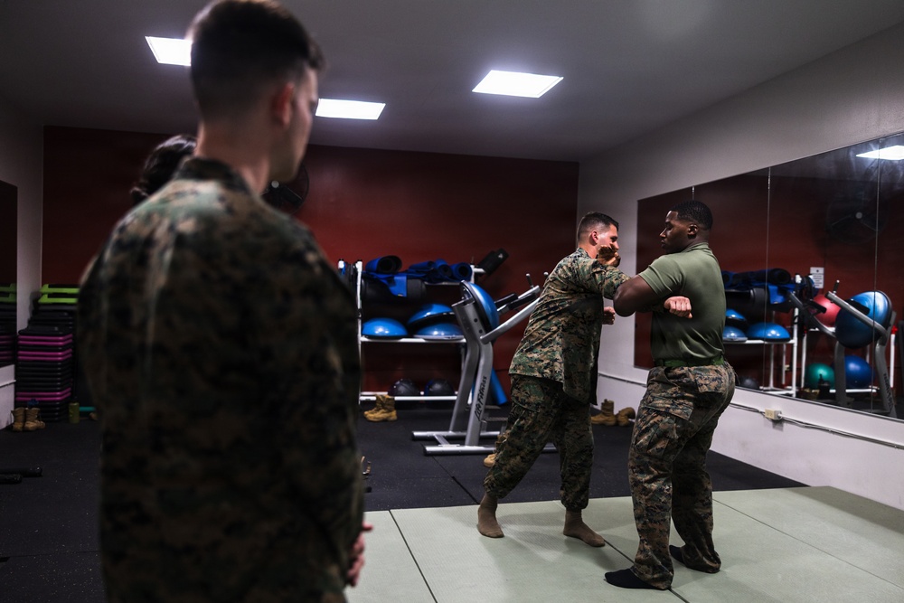 Camp Blaz Marines participate in MCMAP belt advancement