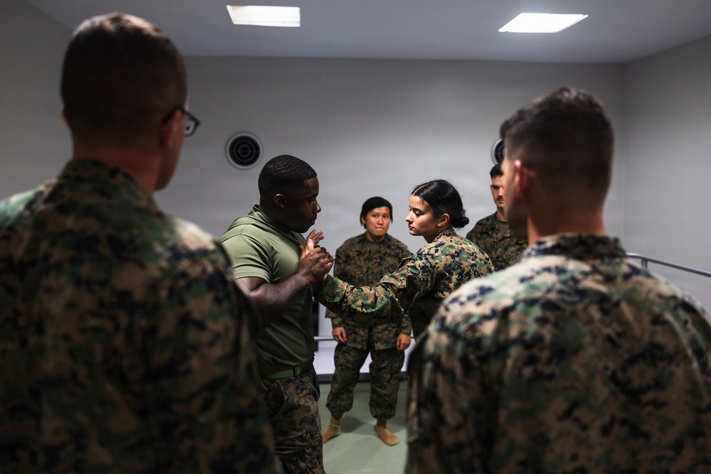 Camp Blaz Marines participate in MCMAP belt advancement