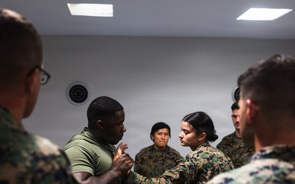 Camp Blaz Marines participate in MCMAP belt advancement