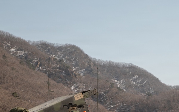 M270A2 Multi Launch Rocket System Prepares to Fire at Rocket Valley