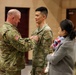LTG Robert D Harter promotes Three Army Reservist at Camp Humphreys