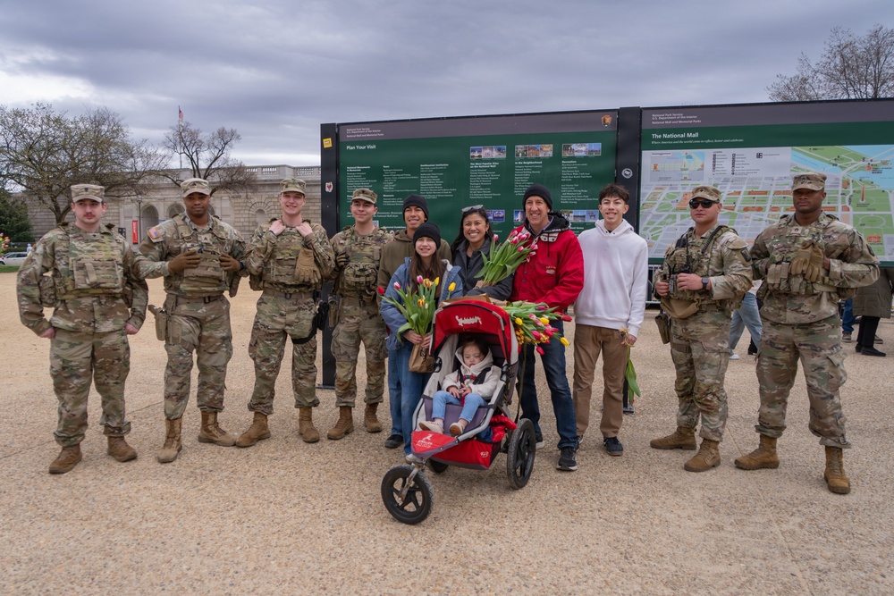 Mississippi National Guard Soldiers join Tulip Day in Washington, D.C.