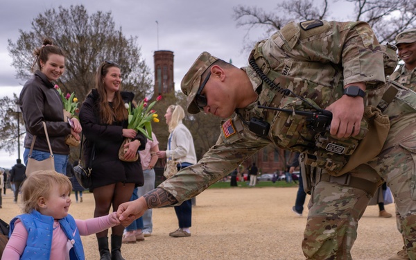 Mississippi National Guard Soldiers join Tulip Day in Washington, D.C.