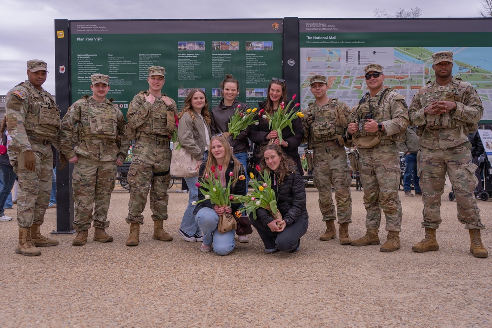 Mississippi National Guard Soldiers join Tulip Day in Washington, D.C.