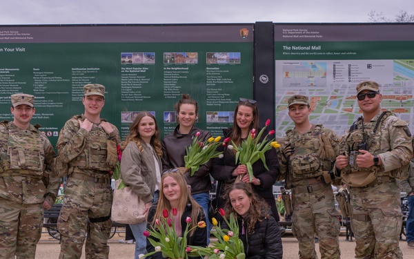 Mississippi National Guard Soldiers join Tulip Day in Washington, D.C.