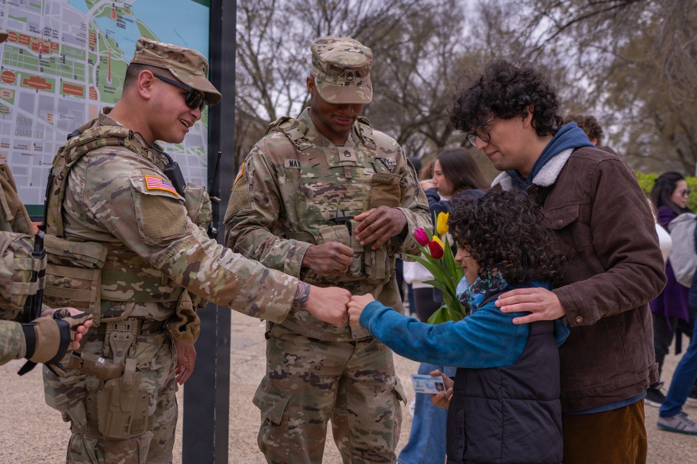 Mississippi National Guard Soldiers join Tulip Day in Washington, D.C.