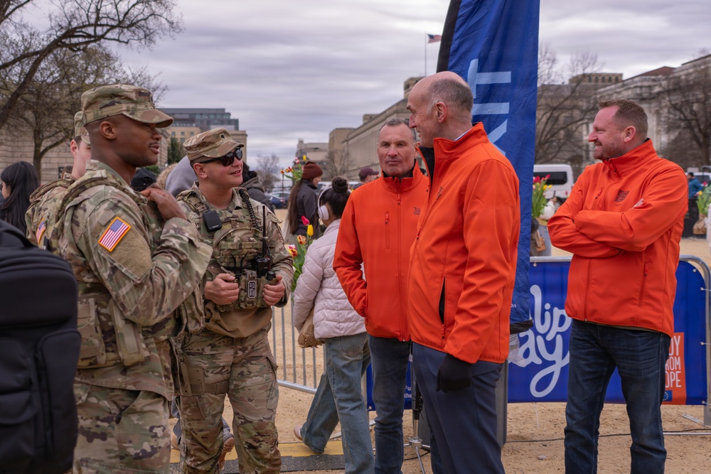 Mississippi National Guard Soldiers join Tulip Day in Washington, D.C.