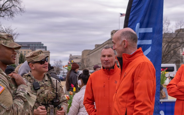 Mississippi National Guard Soldiers join Tulip Day in Washington, D.C.