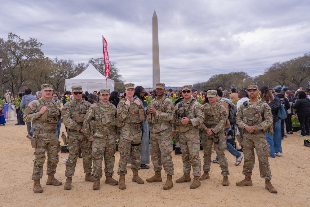 Mississippi National Guard Soldiers join Tulip Day in Washington, D.C.