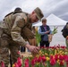 Mississippi National Guard Soldiers pick tulips on Tulip Day in Washington, D.C.