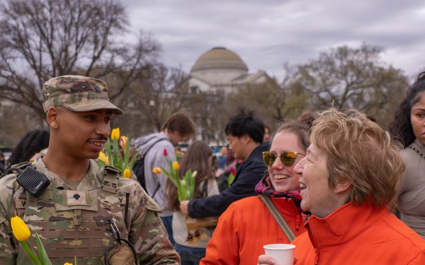 Mississippi National Guard Soldiers join Tulip Day in Washington, D.C.