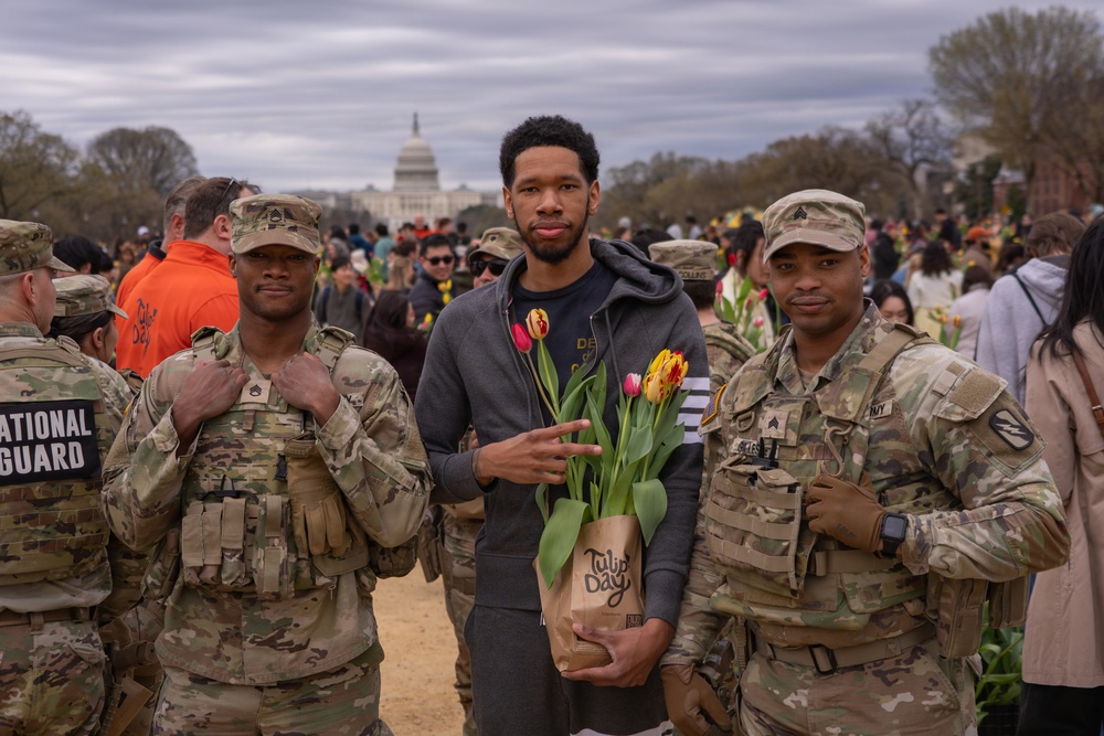 Mississippi National Guard Soldiers join Tulip Day in Washington, D.C.