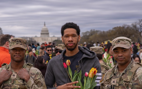 Mississippi National Guard Soldiers join Tulip Day in Washington, D.C.