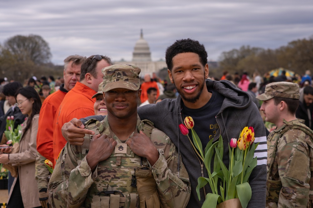 Mississippi National Guard Soldiers join Tulip Day in Washington, D.C.
