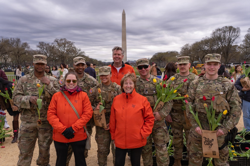 Mississippi National Guard Soldiers join Tulip Day in Washington, D.C.