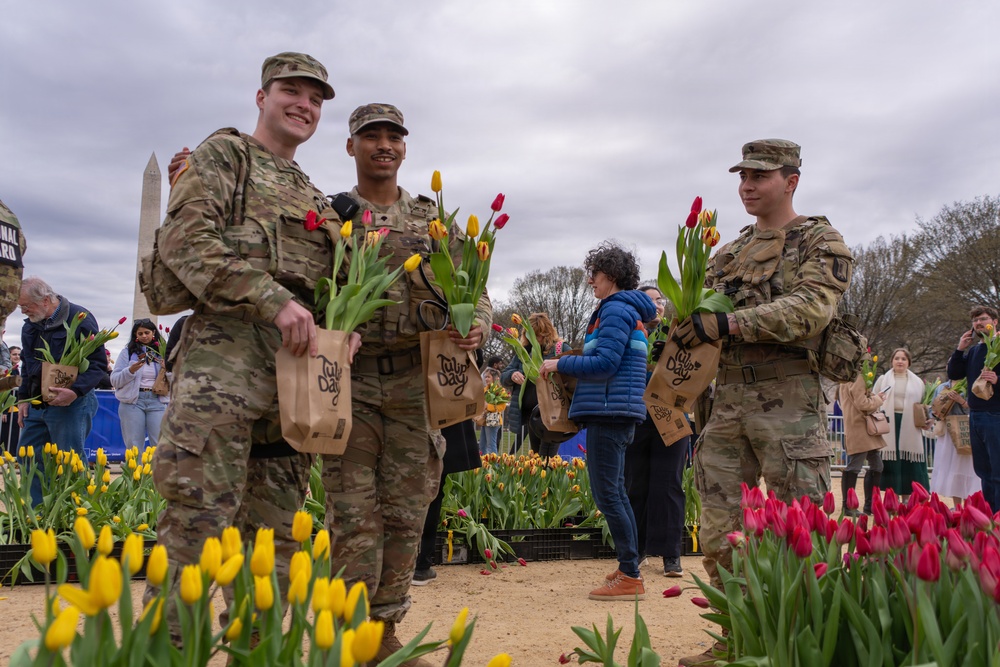 Mississippi National Guard Soldiers join Tulip Day in Washington, D.C.