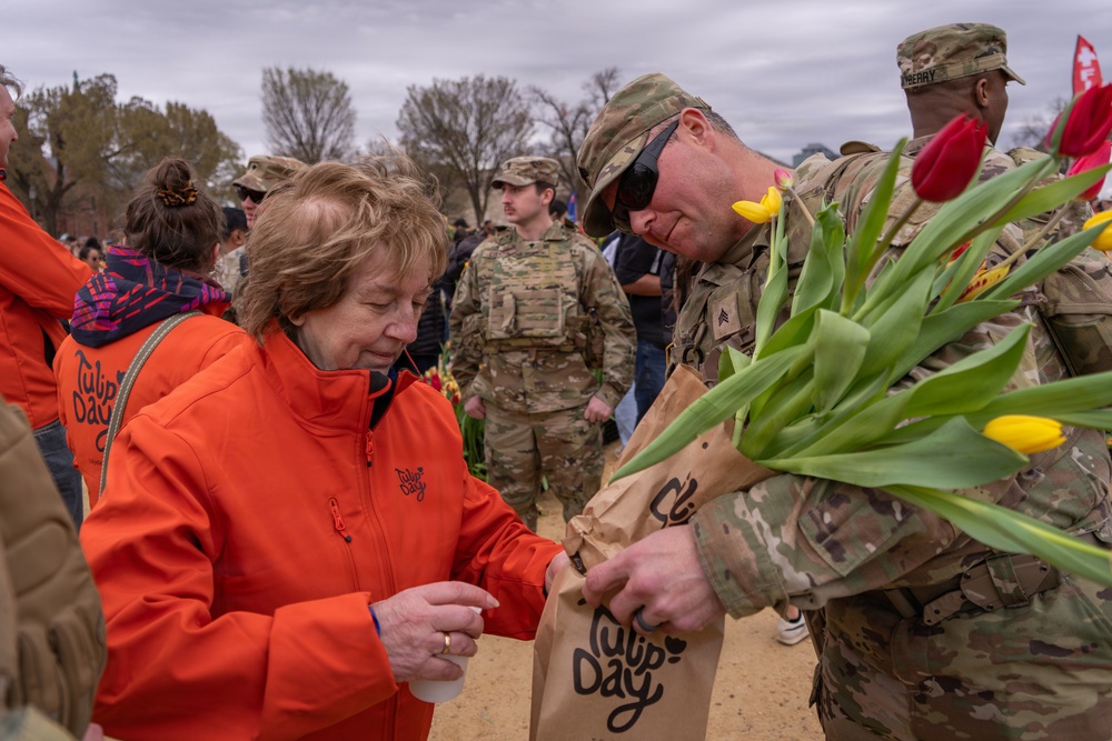 Mississippi National Guard Soldiers join Tulip Day in Washington, D.C.