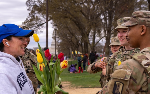Mississippi National Guard Soldiers join Tulip Day in Washington, D.C.
