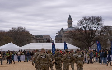 Mississippi National Guard Soldiers patrol on Tulip Day in Washington, D.C.