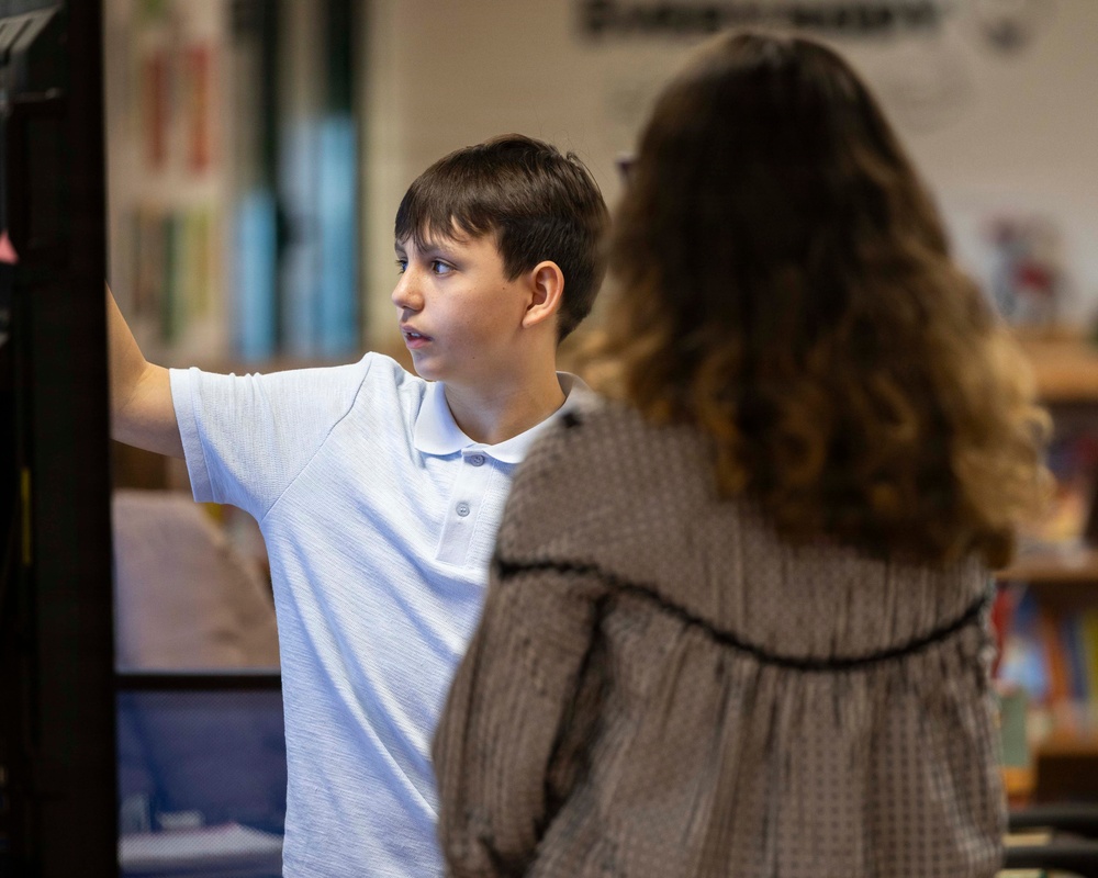 LEMS students host interactive math event for Camp Darby community