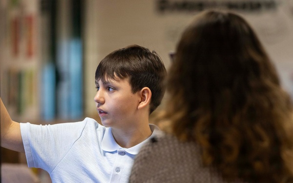 LEMS students host interactive math event for Camp Darby community