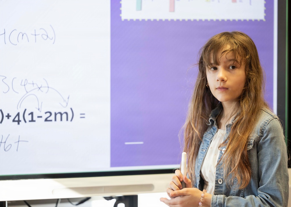 LEMS students host interactive math event for Camp Darby community