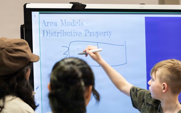 LEMS students host interactive math event for Camp Darby community