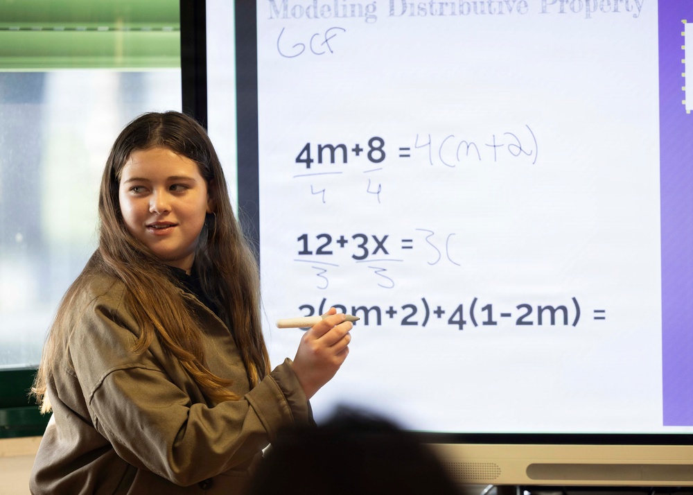 LEMS students host interactive math event for Camp Darby community