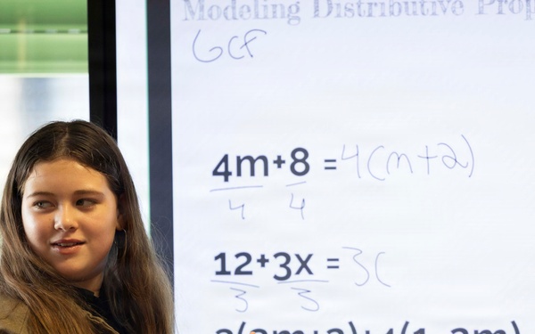 LEMS students host interactive math event for Camp Darby community